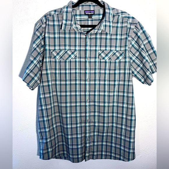 Patagonia Other - Patagonia Blue and White Casual Button Down Shirt